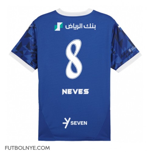 Camiseta Al-Hilal Ruben Neves #8 Primera Equipación 2024-25 manga corta